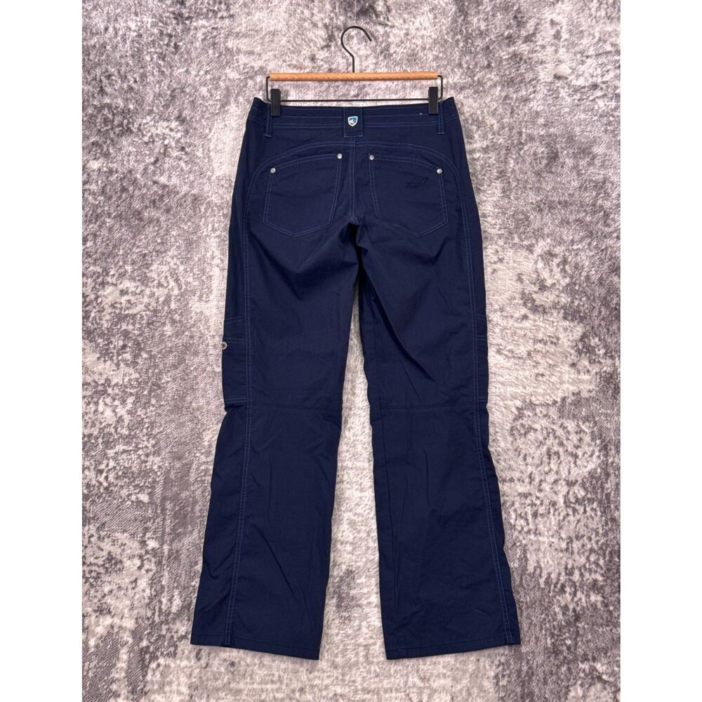 Kuhl Free Range Pants 6 Womens Blue Nylon Cotton Full Length Utility Trekking - Picture 2 of 8